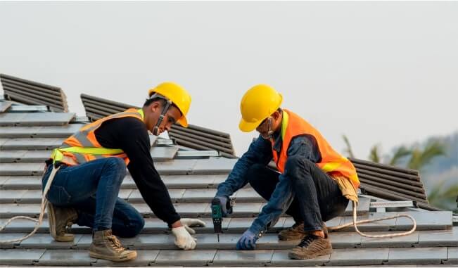 Professional Roofers Installing New Metal Roof in El Mirage, AZ
