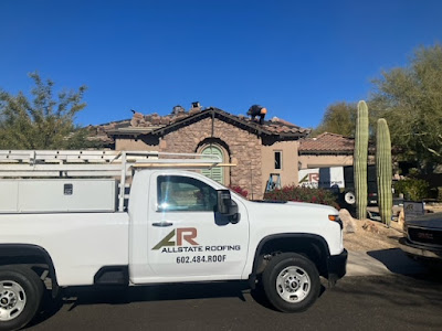 Allstate Roofing AZ Truck In Front Of A House In Phoenix